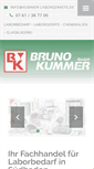 Mobile Screenshot of kummer-laborgeraete.de