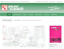 Tablet Screenshot of kummer-laborgeraete.de